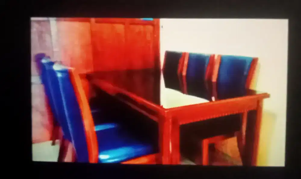 Meja Makan kayu 1 set