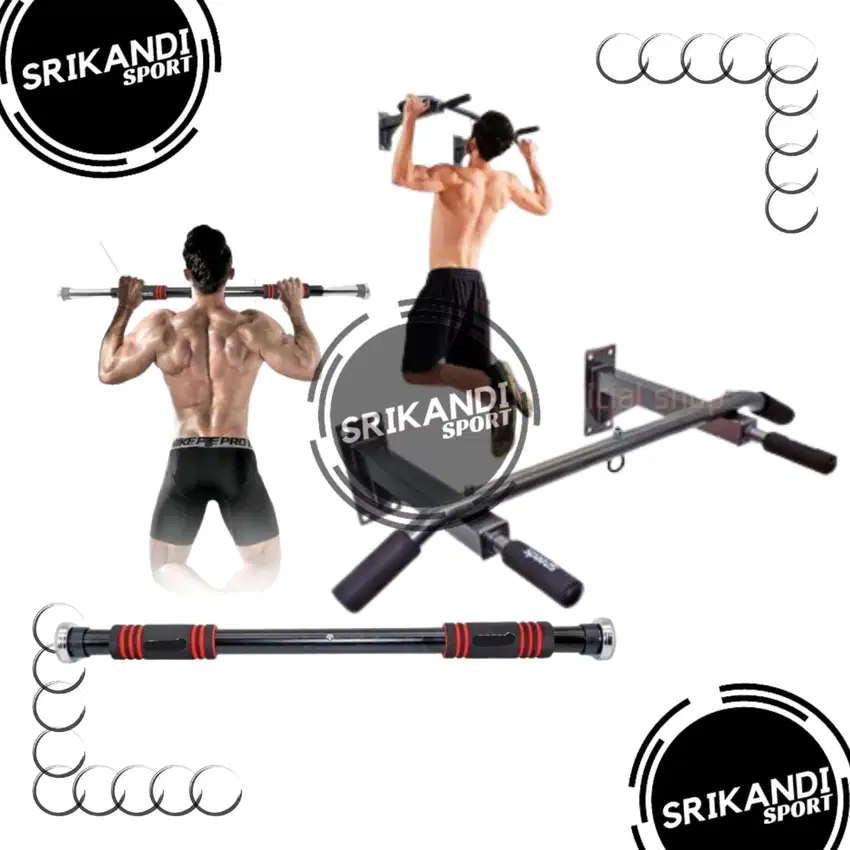 Pull Up Bar DINDING / PINTU Door | Alat Olahraga Angkat Badan Home Gym