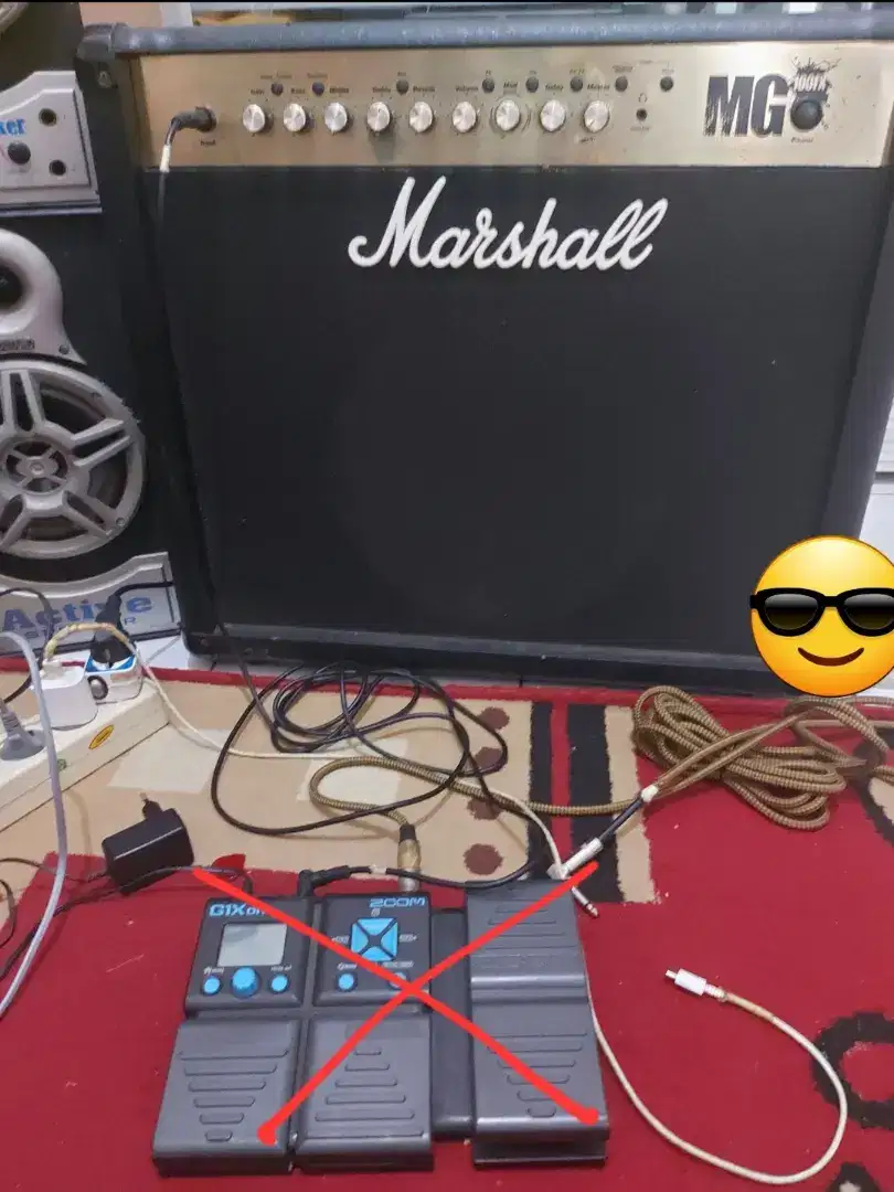 Ampli gitar marshall MG100FX original