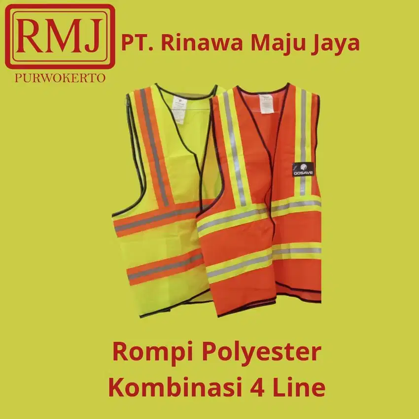 Rompi Safety Proyek Kombinasi / Rompi Safety Proyek Kombinasi 4 Line