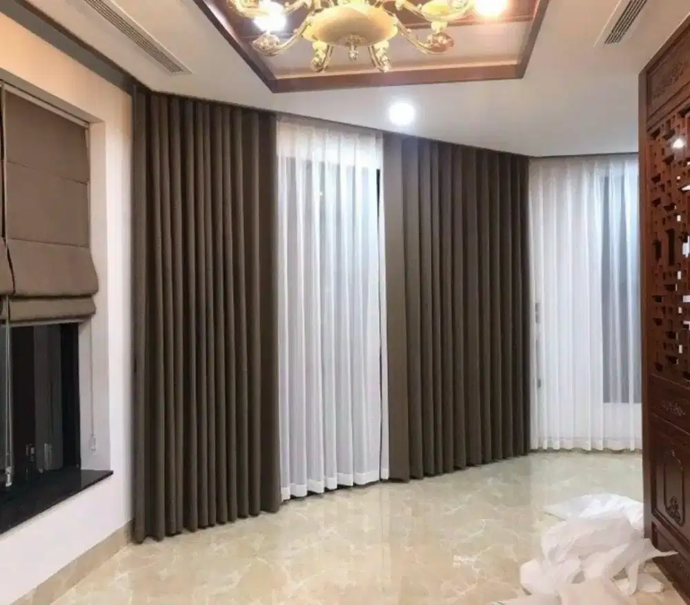 GORDEN RUMAH POLOS DAN MOTIF BLACKOUT