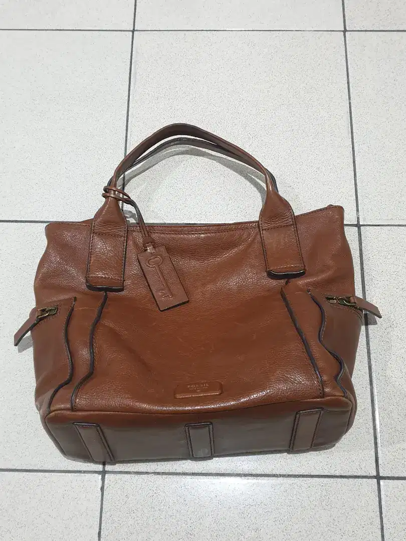 TAS FOSSIL MAYA SMALL HOBO BROWN ORIGINAL