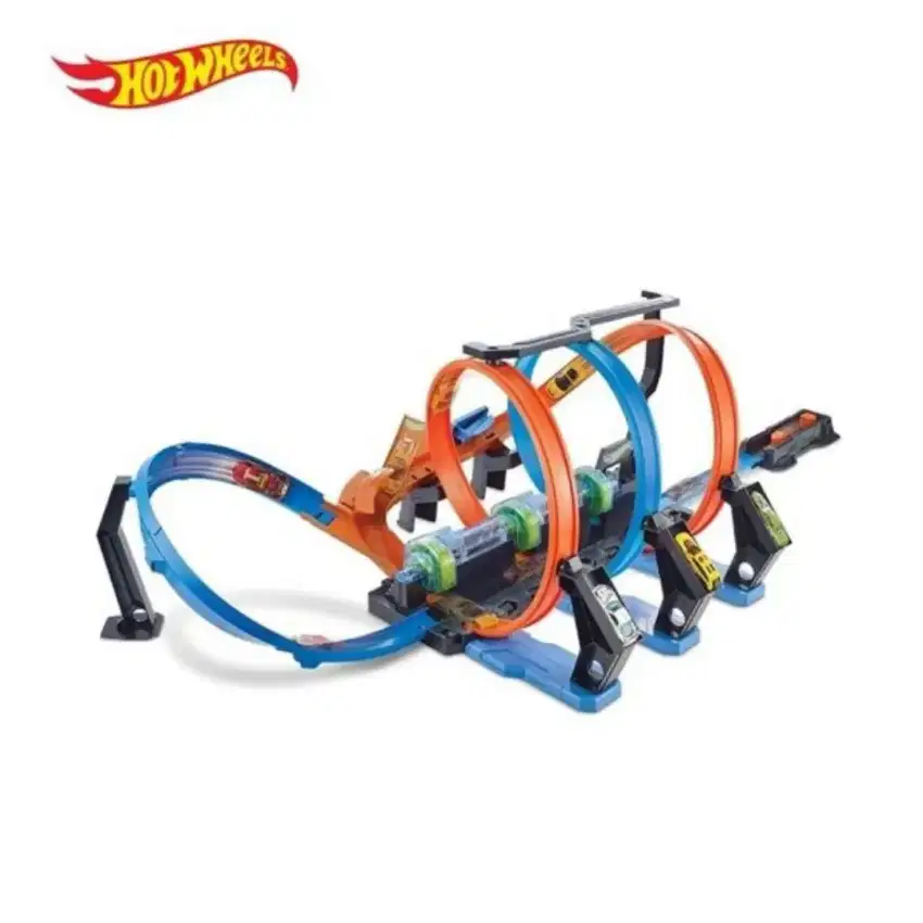 Hot Wheels Corkscrew Crash Track Set Mainan Trek Mobil Balap Lintasan