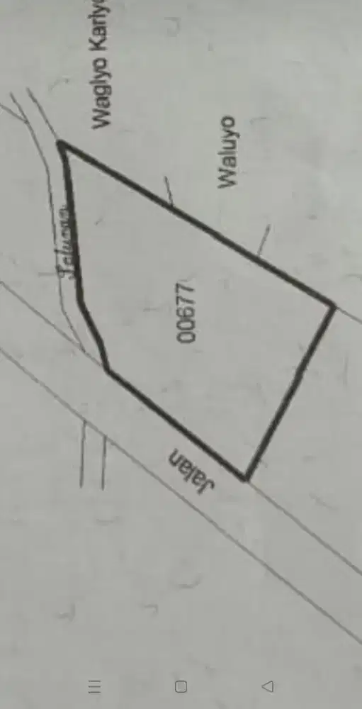 Jual tanah dekat pom bensin tawangmangu luas 840m harga 1,5jt/mtr nego