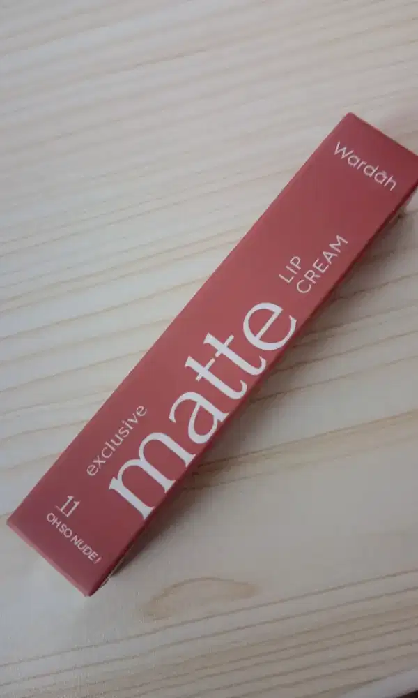 Wardah exclusice matte lip cream no.11 oh so nude