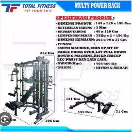 Alat fitnes tl commercial class smitch machine