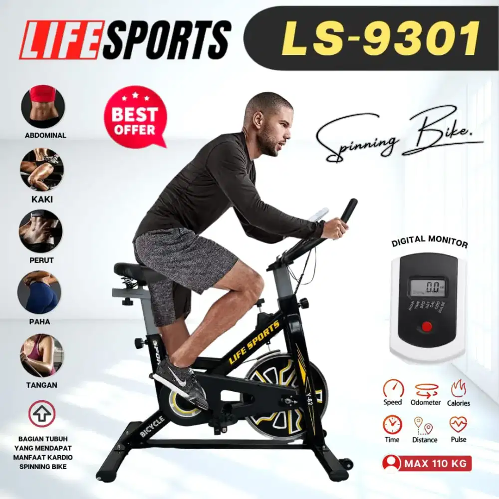 Spinning bike LS-9301 / sepeda statis olahraga rumahan