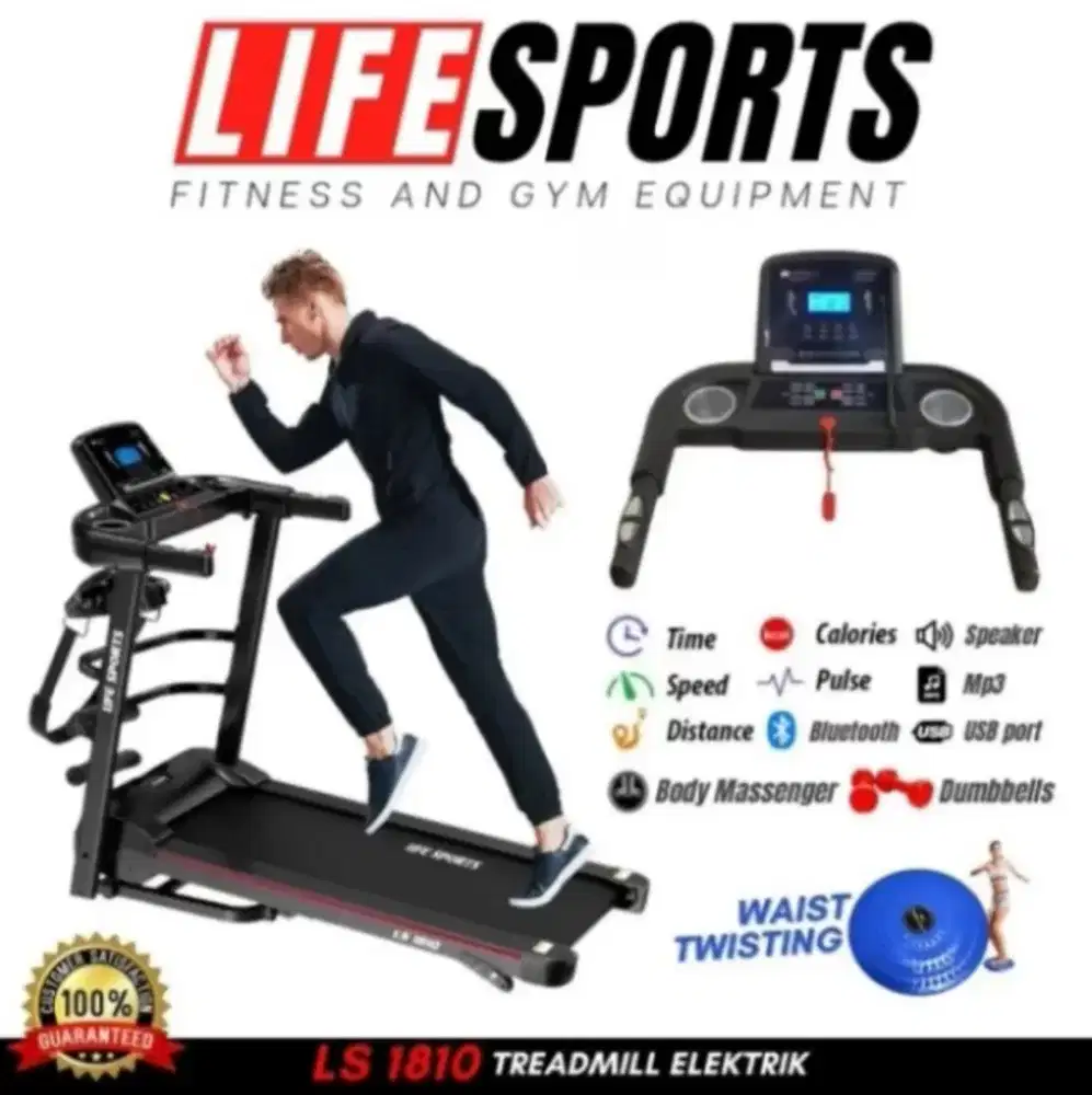 Treadmill Elektrik Lifesports LS-1810 / treadmil rumahan murah