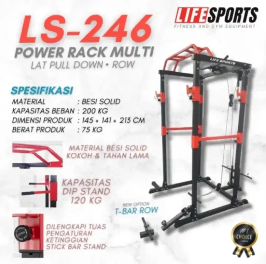 Power Rack Multifungsi Lifesports LS-246