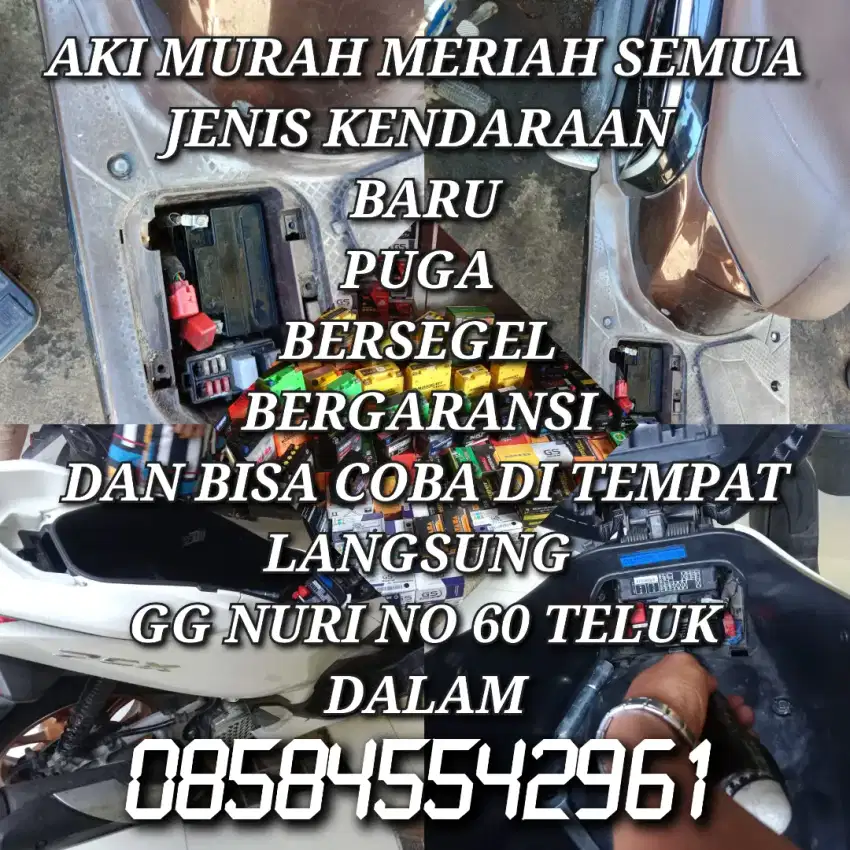 Aki MM (murah meriah) baru besegel bergaransi resmi