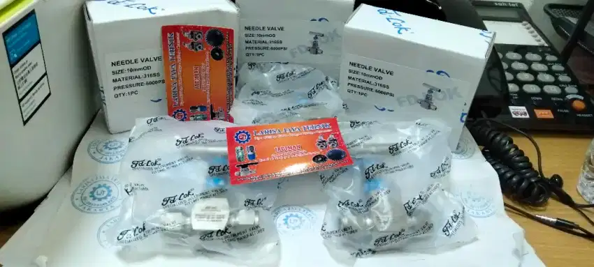 Neddle Valve 10mm Od, Stainless 316