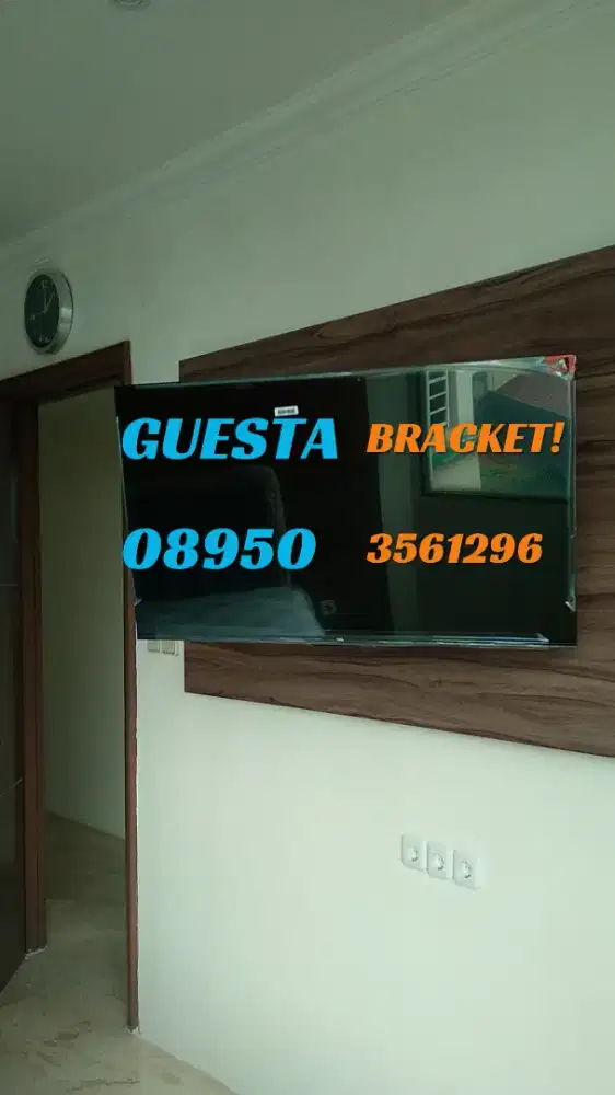 Jasa pasang Bracket brecket Bricket Braket Breket Briket TV LED