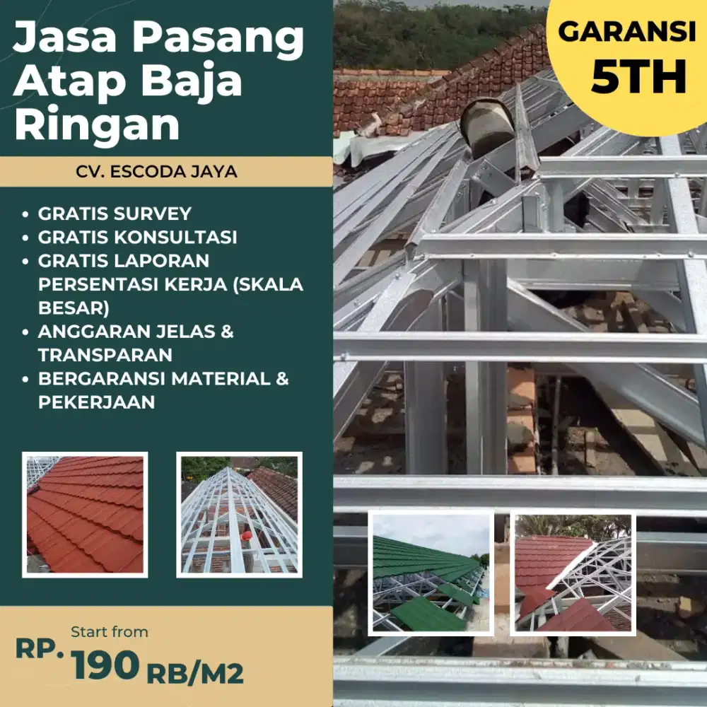 Bongkar Atap Lama jadi Baja Ringan