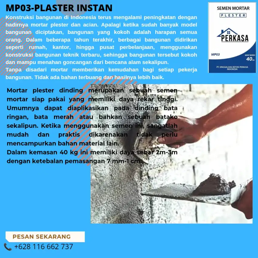 Semen Instan Mortar Perkasa (MP 03)