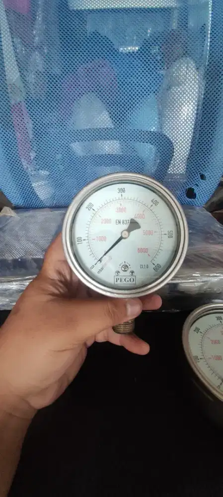 PREASURE GAUGE PEGO 600 MBAR 4 in