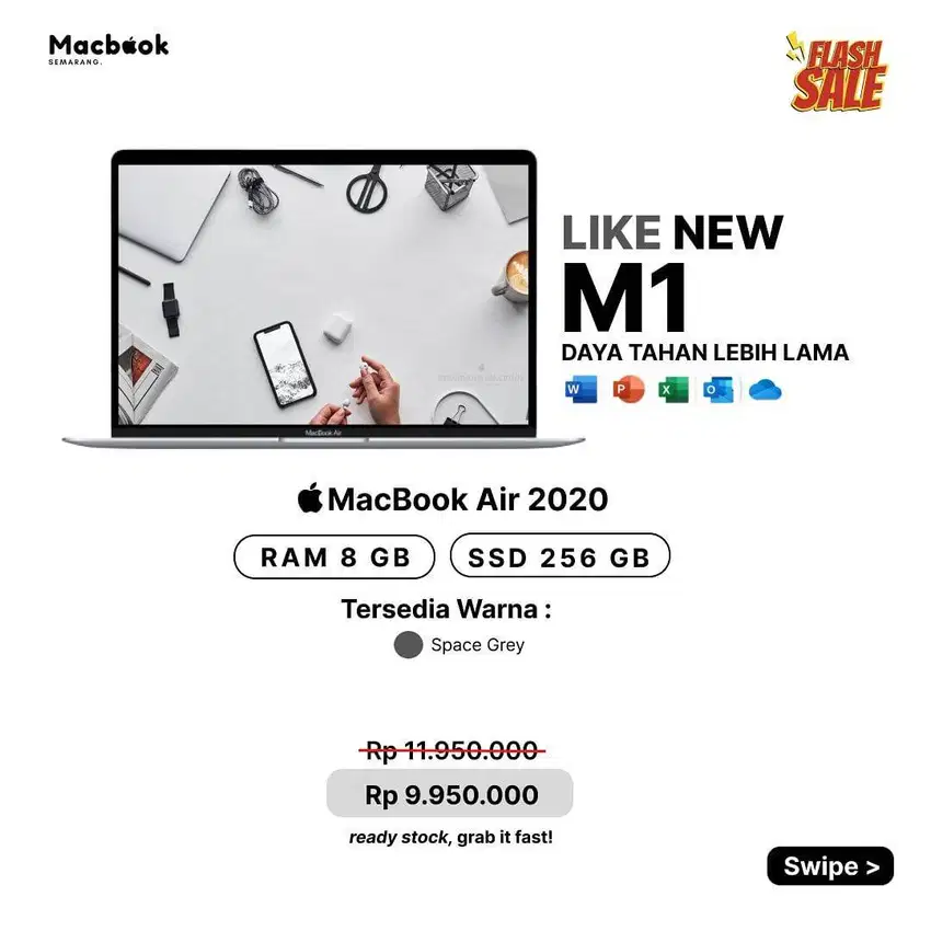 FLASH SALE ! MACBOOK AIR 2020 M1 8/256GB