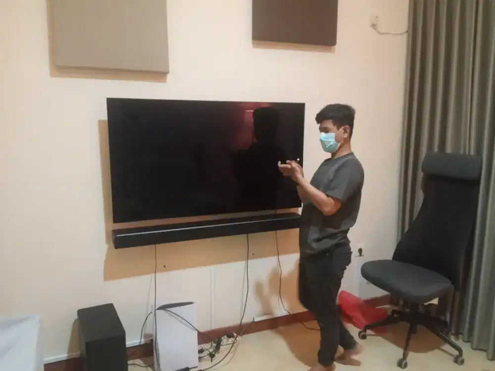 Jasa pasang breket tv led 19-43+install