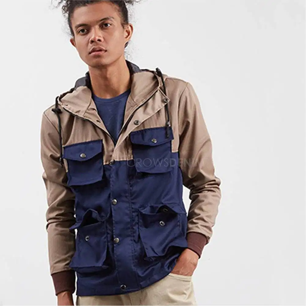 Jaket parka casual cowok