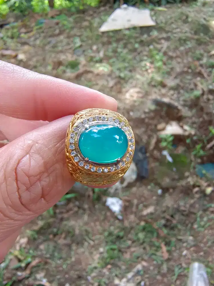 Batu Bacan Doko Kristal Giwang Serat Halus