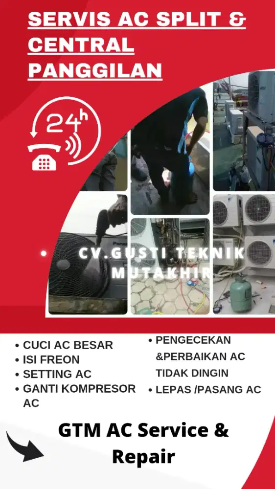 Jasa Service AC Split , Mesin pendingin makanan & elektronik lainnya