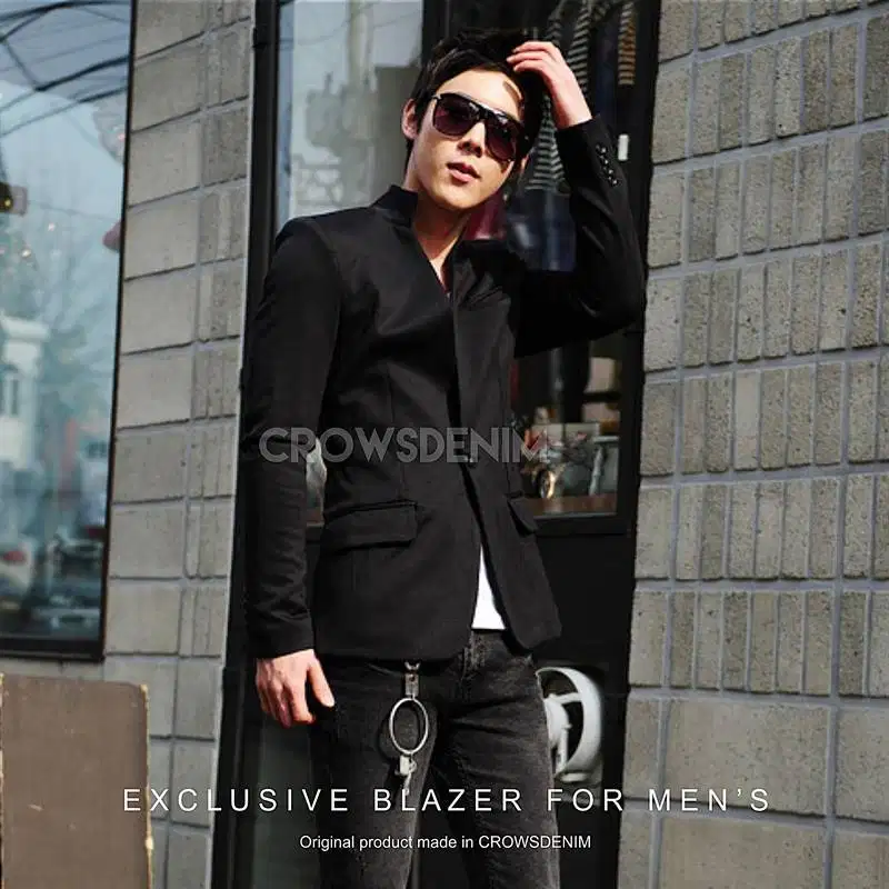 Blazer Casual Korean Black Style – BK02