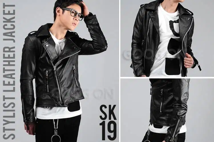 Jaket Kulit Biker Korean Style – SK19