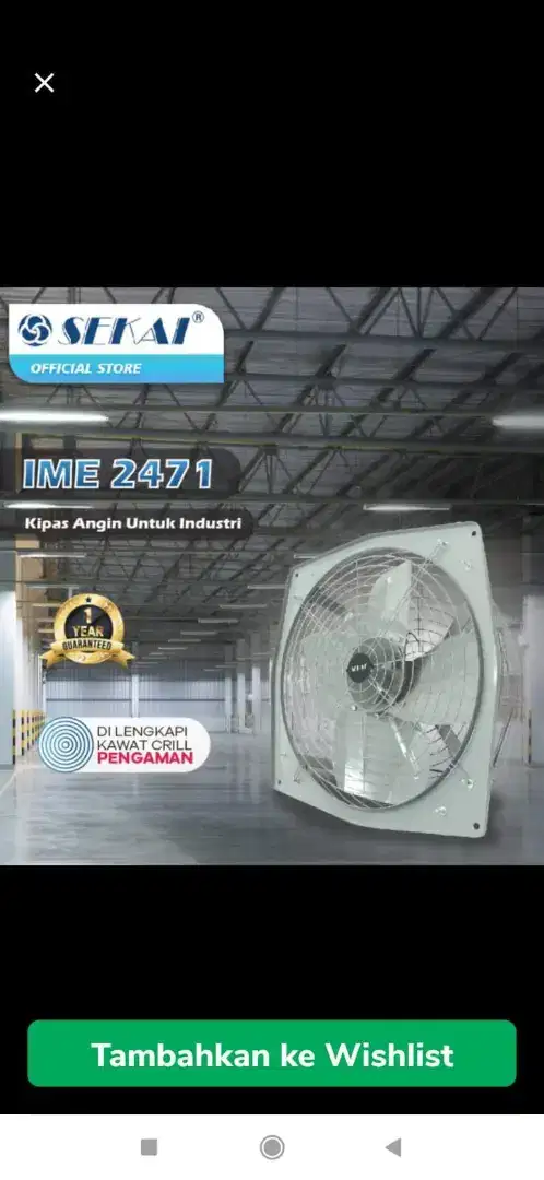 Exhaust Fan SEKAI IME 2471 Diameter 24 Inchi