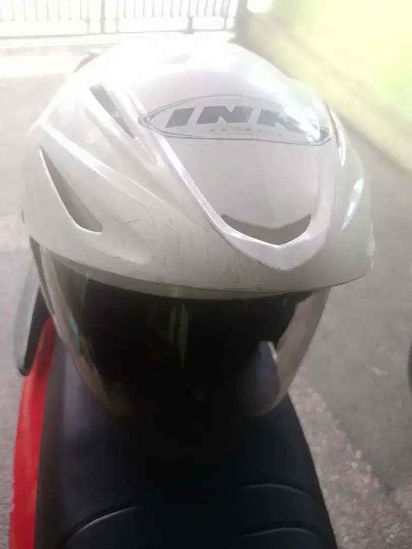 Jual helm ink#putih