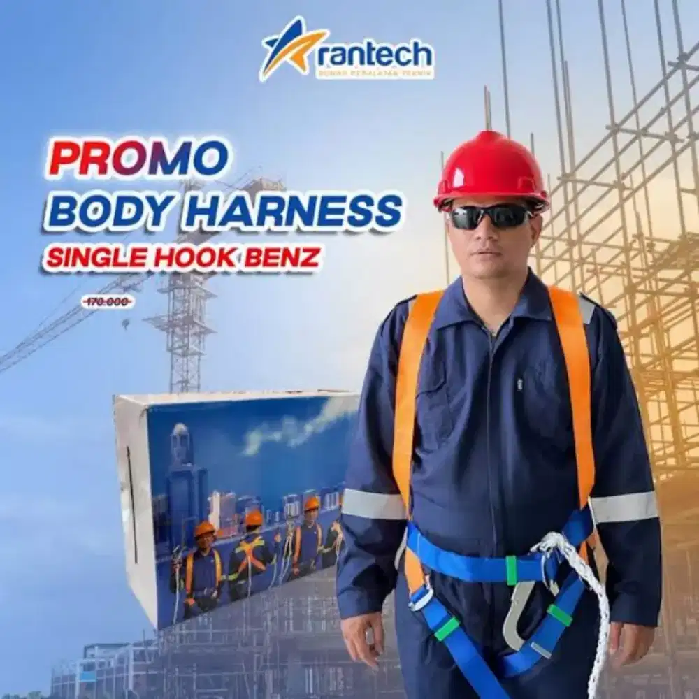 Sabuk Safety Belt Full Body Harness SINGLE HOOK EXCELENT GOSAVE hiking