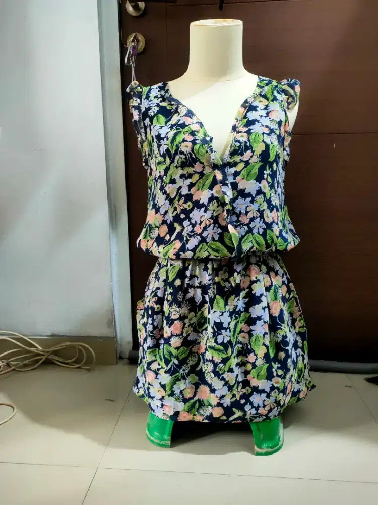 MIDI dress bunga
