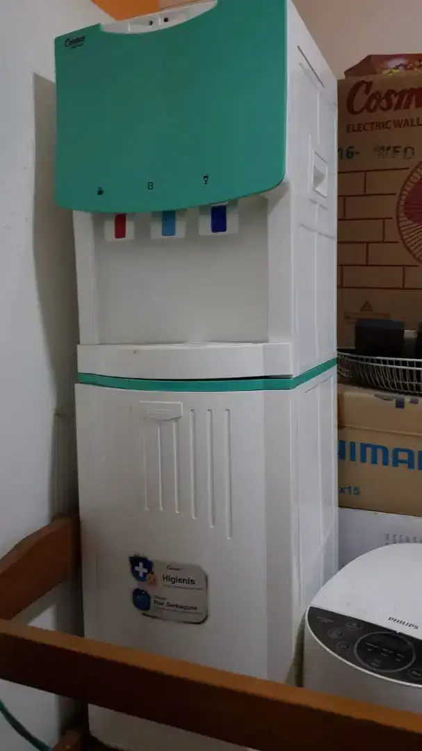 Magic com philips dan Dispenser bisa air panas + biasa + dingin cosmos