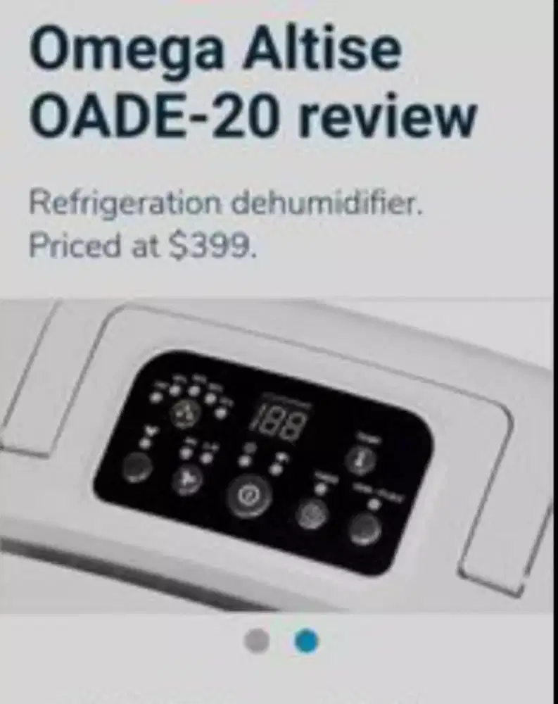 Omega Altise Dehumidifier Penurun Kelembapan Pemanas Ruangan