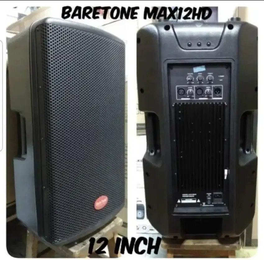 Speaker aktif baretone max12hd max 12 hd 500 watt original resmi