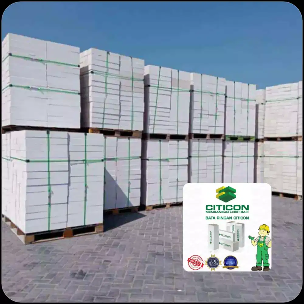 Bata ringan, Render, Acian & plester langsung pabrik