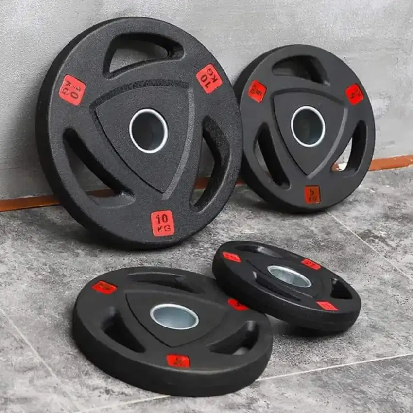 Dumbell barbell rubber plate