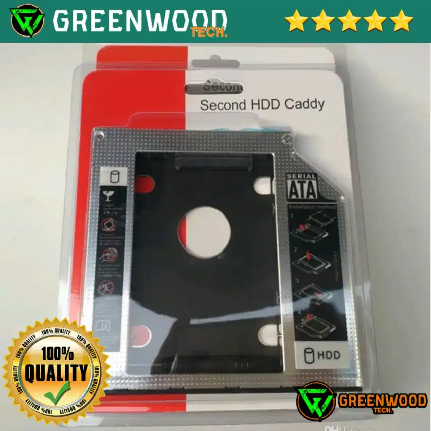 Sdd hdd caddy untuk slot tambahan laptop