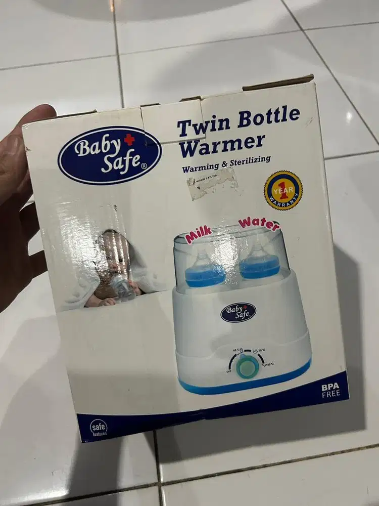 Baby safe best sale twin bottle warmer