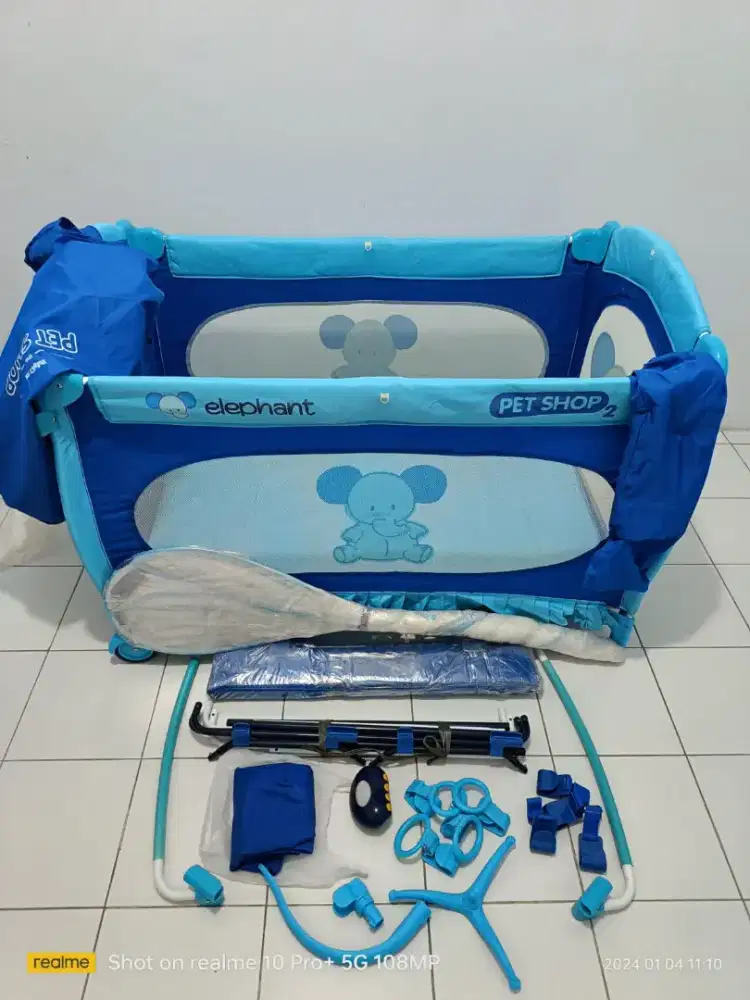 Bouncer Tempat Tidur Bayi.Baby Box Pliko Bekas