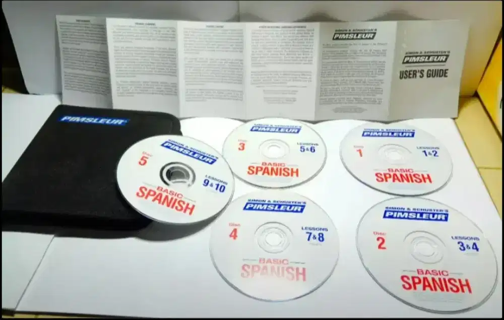 5 CD original belajar bahasa Spanyol