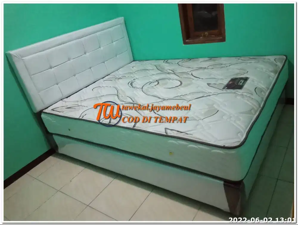 FUL SET LENGKAP DIVAN SPRINGBED ELITE SERENITY GARANSI PEGAS 15 THN
