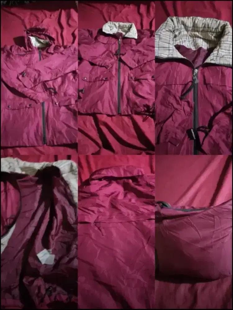 Jaket Outdoor Pakable Maroon