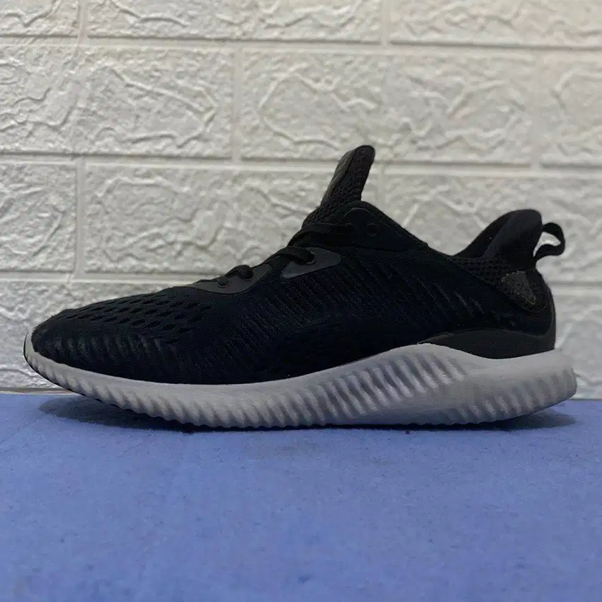 Adidas Alphabounce Black Grey Original 100% Sneakers Shoes