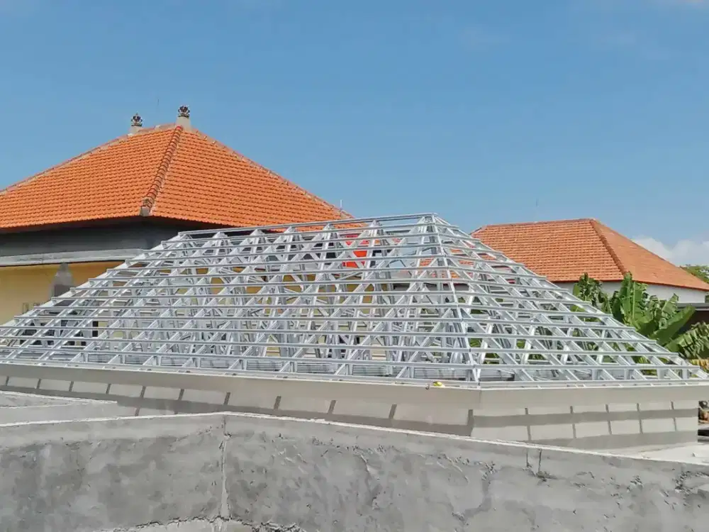 Rangka Atap Baja ringan Terpasang Bahan dan Jasa Harga Terbaru 2024