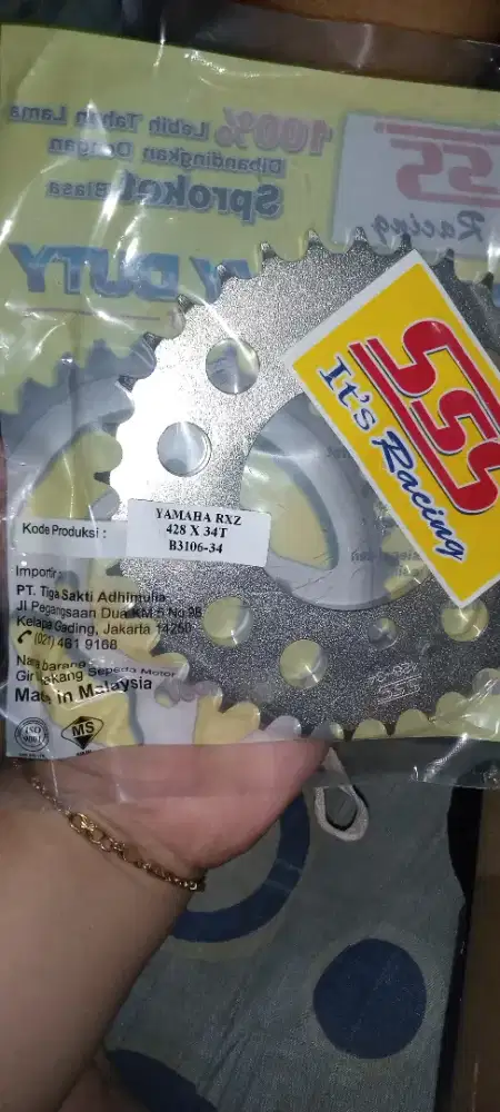 gear blakang sss ukuran 34 428H