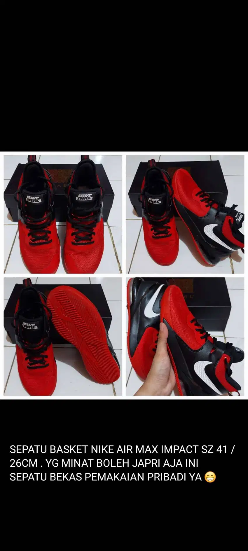 SEPATU BASKET NIKE IMPACT SZ 41