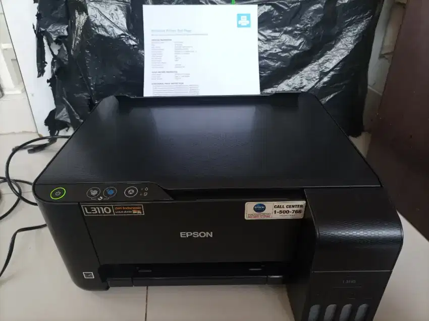 Epson L3110(print,scan,copy).Mulus.Segel.Nozell full.Bisa diantar COD