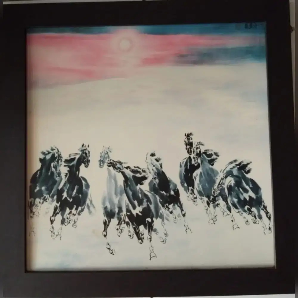 Hiasan dinding gambar Kuda