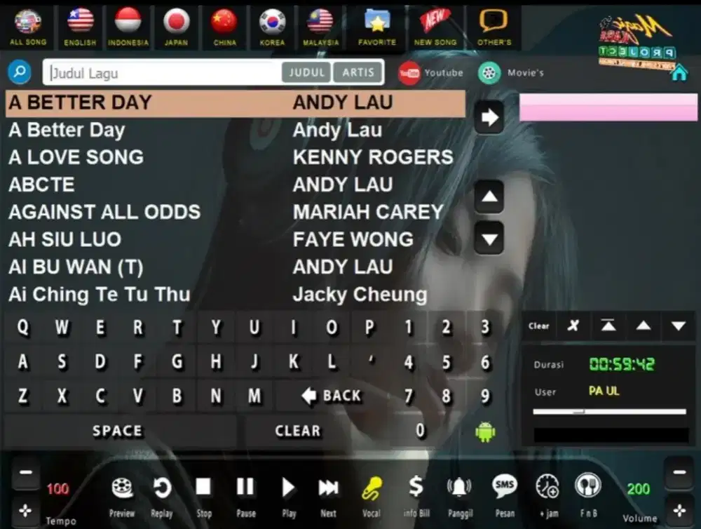 Paket karaoke bisnis 7 room original