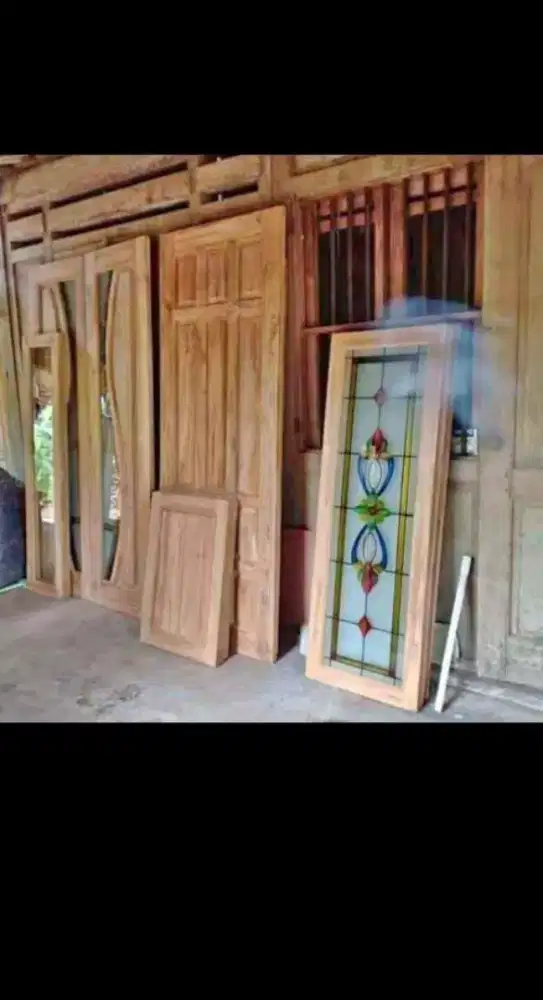 Langsung pengrajin pintu jendela kusen jati dan mahoni