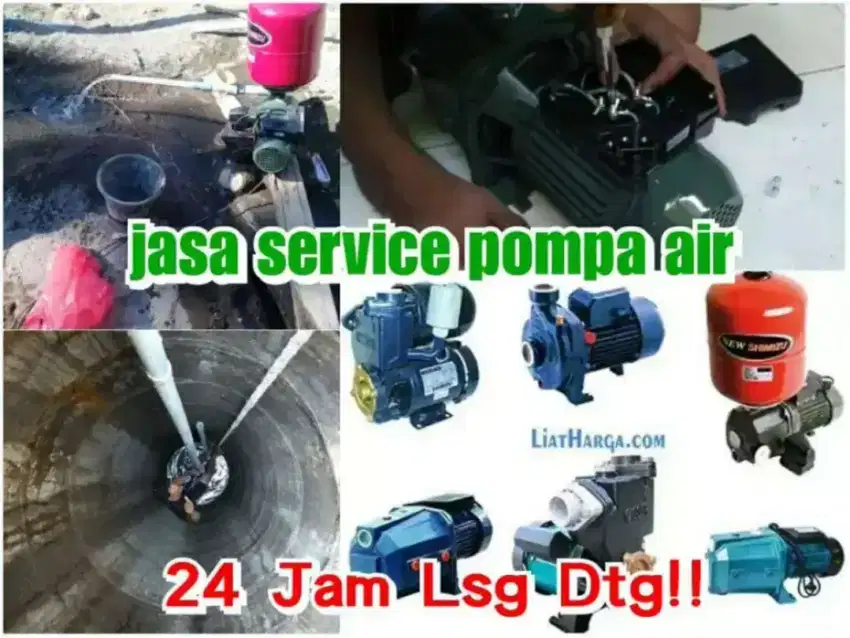 Jasa/ tukang service servis pompa air Sumur bor gali suntik sedot wc